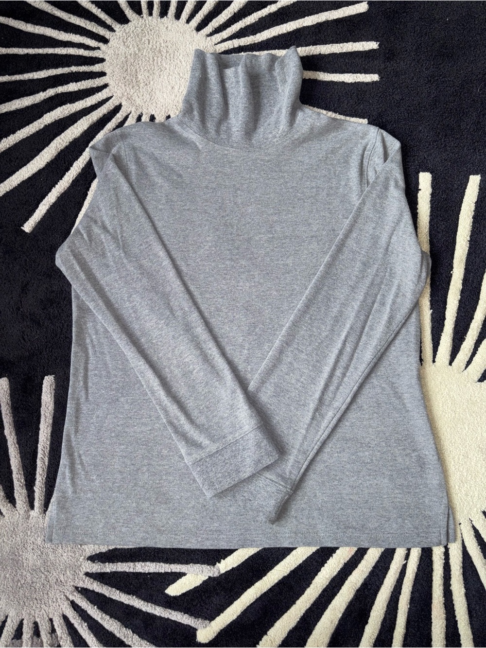 Classic Gray Turtleneck Sweater